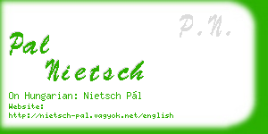 pal nietsch business card